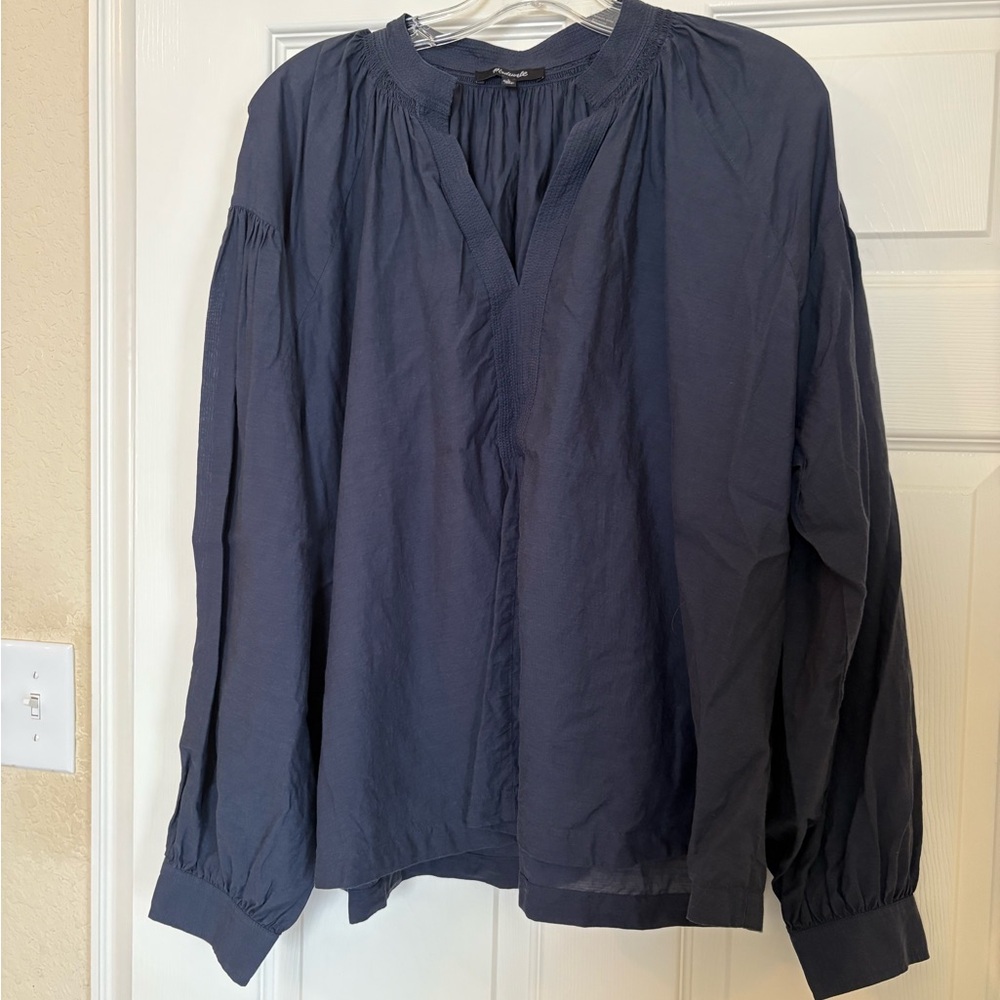 Madewell Navy Blue Lightweight Long Sleeve Top